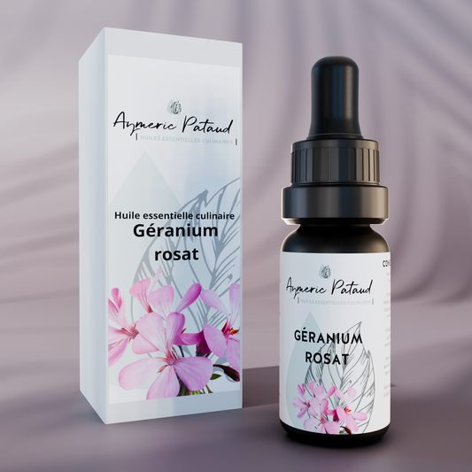 Huile essentielle de Géranium rosat – 10ml by Aymeric Pataud®