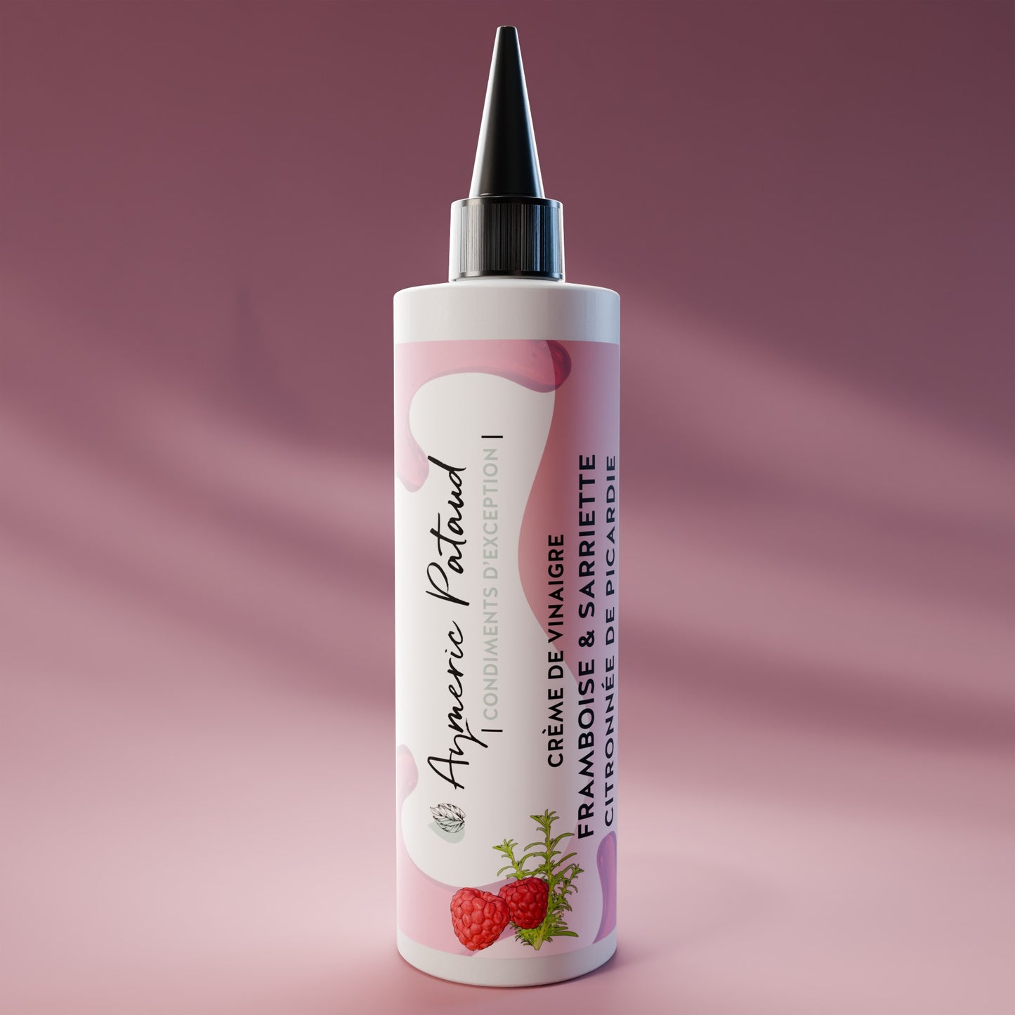 Crème de vinaigre à la framboise et sarriette citronnée de Picardie – 250ml by Aymeric Pataud®