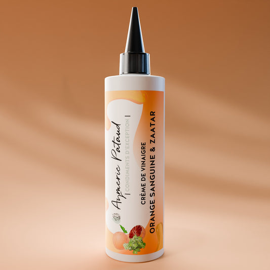 Crème de vinaigre d’Orange Sanguine et Zaatar – 250ml by Aymeric Pataud®