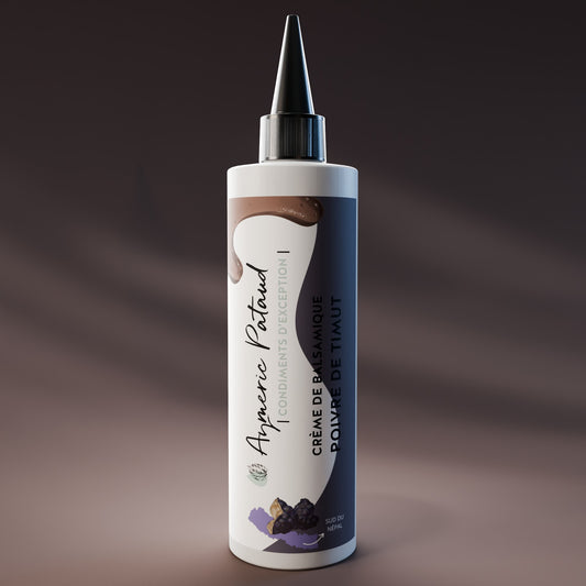 Crème de balsamique au Poivre de Timut – 250ml by Aymeric Pataud®
